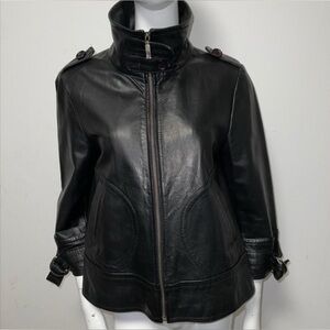 Bernardo Collection Black Genuine Leather Jacket